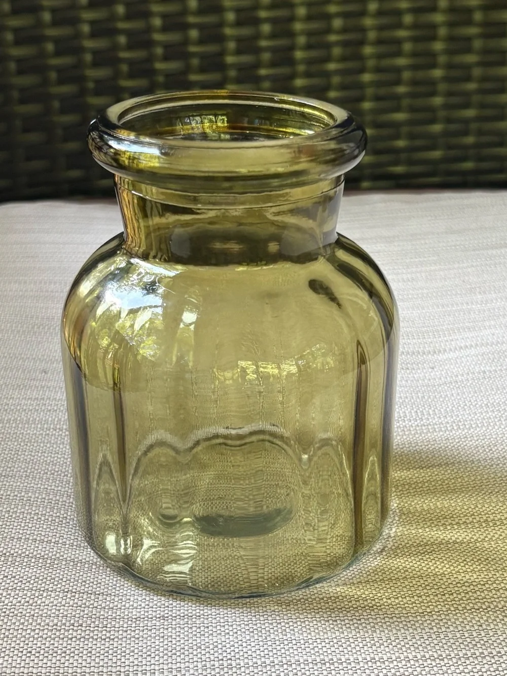 Vintage Olive Green DPS IVY Vase Jar 5.5